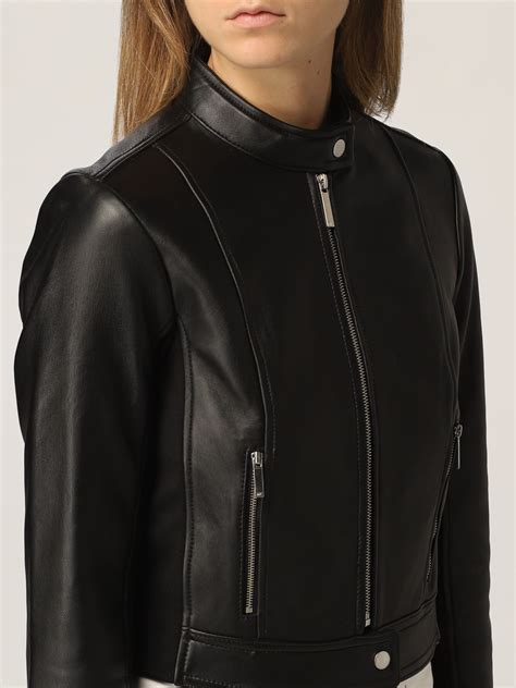 chaqueta piel michael kors mujer|Ropa de diseño para mujer .